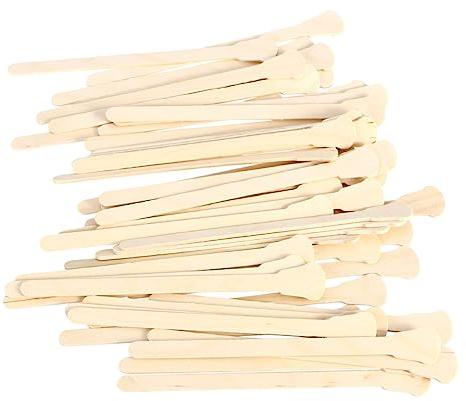 HONITANO 200pezzi Spatole in Legno Monouso Per Depilazione Estremità Arrotondate Adatte Per Tutte Le Cere Depilatorie Per Uso Professionale in Salone o Domestico Fai Da Te Compatibili Cera