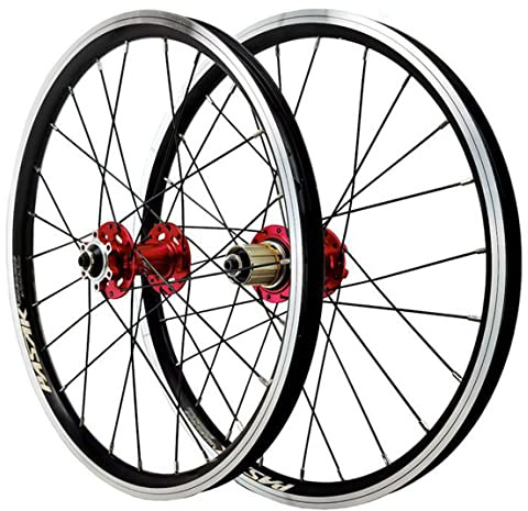 20 Tum Cykelhjul 406 Bmx Rim Bicycle Wheels Quick Release Six Nail Disc/V Brake Cycling Wheel 24 Holes Hub For 7/8/9/10/11/12 Speed ​​Cassette 1260G(With label)