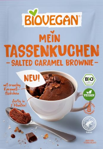 BIOVEGAN Mein Tassenkuchen Salted Caramel Brownie 55g