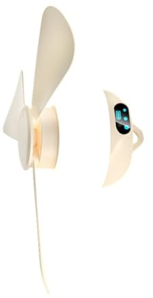 Duyeuau Ventilador de techo con función remota USB, 3 velocidades, luz nocturna, diseño desmontable, ligero, para exteriores, interiores, portátil, para colgar con luz nocturna