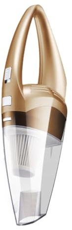 Artibetter Aspirapolvere Auto Wireless Portatile Potente Dual-use per Polvere Maneggevole e Leggero per Casa e Veicolo Colore Oro