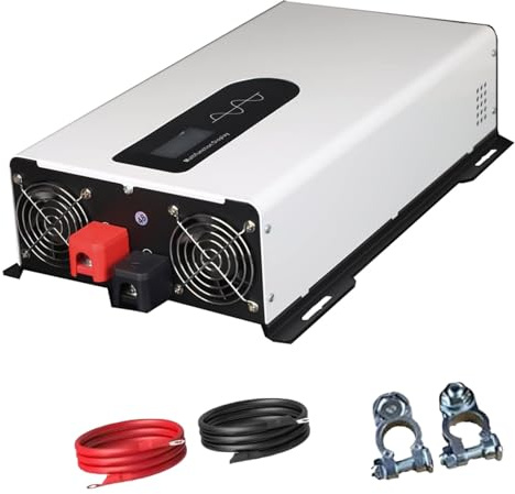 ORIDLECTAL Convertitore, Inverter Onda Pura, Inverter Fotovoltaico, DC12V-48V, AC 110V-220V, con Display LCD, per Accumulo Energia Domestica, Campeggio 12V6000W