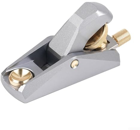 Eawfgtuw Cepilladora compacta de bloque de ángulo bajo con boca ajustable para carpintería precisa y manualidades de modelos en miniatura, herramienta manual ligera de aleación de aluminio (D)