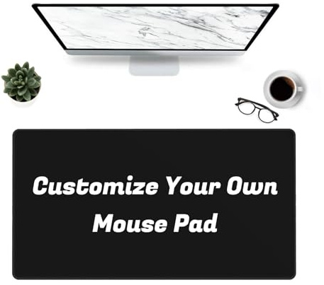 Tapis De Souris Personnalisé XXL avec Photo, Grand Tapis De Jeu 75x40 Cm avec Base en Caoutchouc Antidérapante, Tapis De Bureau étendu pour Clavier Et Souris D'ordinateur, pour Gamer Ou Bureau