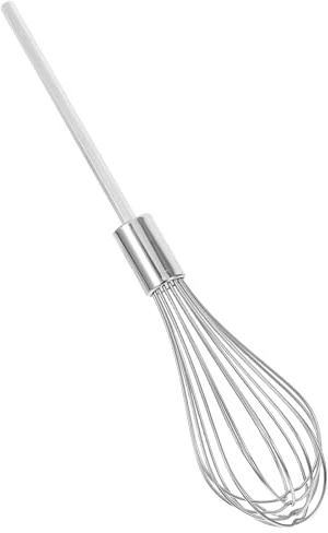 NAMOARLY Frusta per Impastatrice in Acciaio Inox 16 Fili Spessa e Lunga, Accessorio Multiuso per Trapano Miscelatore, Utensile Elettrico per Cucina e Miscelazione di Uova, Riutilizzabile