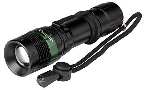 POLY POOL - PP3152 Torcia LED Portatile 3W ALUPRO - Torcia LED 3 Luminosità - Luce Emergenza o Lavoro Tascabile in Alluminio Portata 150m con Fuoco Regolabile - Lampada a Batteria con Laccetto