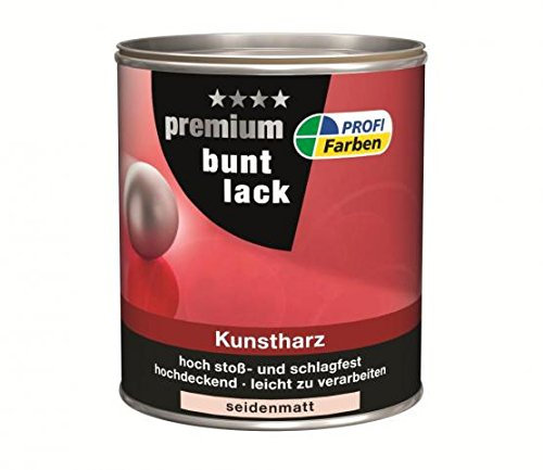 ProfiFarben Premium Buntlack Kunstharz seidenmatt 0,75 L Farbwahl, Farbe (RAL):RAL 1021 Rapsgelb