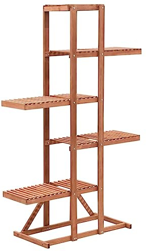 vidaXL Pflanzenständer Zedernholz 86x36x139cm Blumentreppe Blumenständer