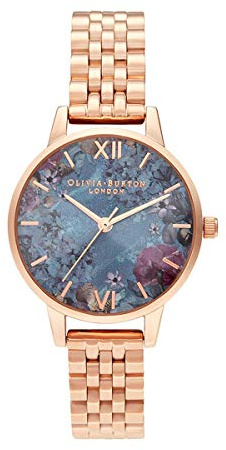 Olivia Burton Analogue Quartz Watch for Women Under THE SEA Collection with Rose Gold Colored Stainless Steel Bracelet - OB16US25