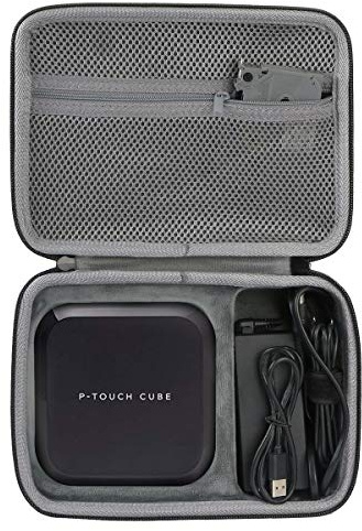 co2CREA Hart Reise Tragen Tasche für Brother PT-P710BT Etikettendrucker,P-Touch Cube Plus Beschriftungsgerät,Nur hülle