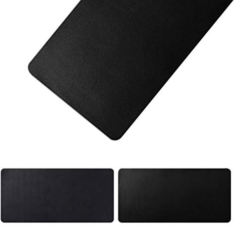 Tischunterlage, Schreibtischunterlage Multifunktionale doppelseitig PU-Leder Laptop Tischunterlage wasserdichte Schreibunterlage für Büro doppelseitig Schwarz + Schwarz(45x70cm/17.72x27.56in)
