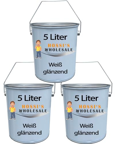 3x 5 L Bootslack Yachtlack Schiffslack bootsweiß weiß