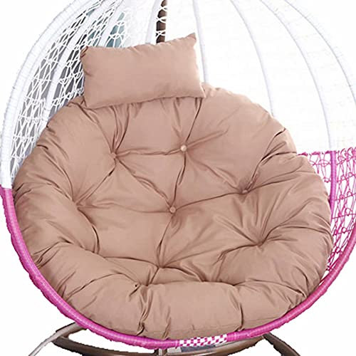 JORAsa Outdoor Egg Chair Kissen, Ersatz für Hängesessel, nur Papasan-Kissen, Ersatz für Schaukelsessel, rutschfest, nur Kissen für Hängesessel, Creme