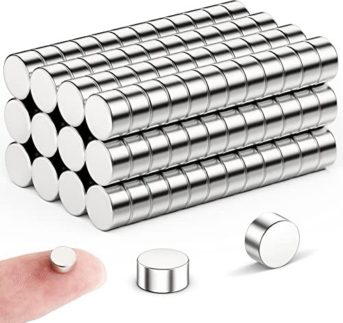 FINDMAG 50 Stück 6 mm x 3 mm Kleine Magnete, Kühlschrankmagnete, Starke Magnete für Magnettafel, Magnet Klein, Whiteboard Magnet für Handwerk, Foto, Karte