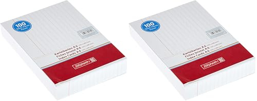 Karteikarte A6 lin ws 100St (Packung mit 2)