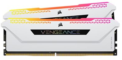 Corsair Vengeance RGB Pro SL DDR4 RAM Kit de Mejora de luz (sin Memoria física), Color Blanco