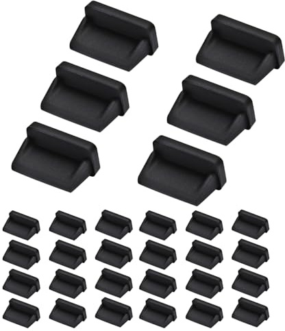 KALIONE 20 Pcs USB A Type Anti Dust Cover Plugs, USB Female Port Cover Caps, Silicone USB Port Plugs Dust Cover for USB A Female Interface