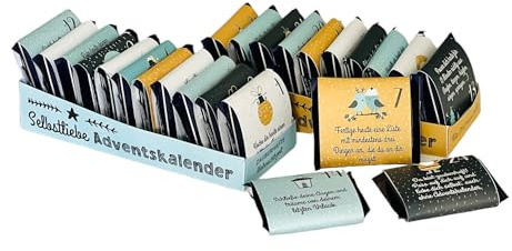 DIY Adventskalender Achtsamkeit Bastelset – 24 Aufgaben für mehr Selbstliebe & Entspannung – Weihnachtskalender zum Befüllen & Basteln – Achtsamkeitskalender zum Selbermachen