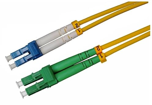 CONBIC® Cavo in fibra ottica ottica – OS2, singlemode, giallo, LC/APC a LC/UPC, Duplex 9/125, G.652D LSZH 2m Enterprise Edition