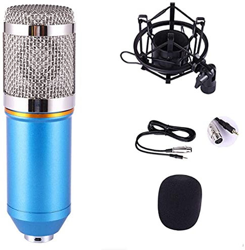 XRPOUXMTE Home Studio Condenser Mic Kit,Live Sound Card Microphone Set Condenser Microphone Anchor Computer Condenser Microphone Shout Microphone,Condenser Microphones Vocal Microphones