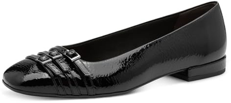 Tamaris Damen Ballerina Vegan schwarz 39
