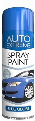 MIXEL Blue Gloss Spray Paint, Quick-Dry Formulation, Durable, Chip-Resistant Coating, Long-Lasting Colour Vibrancy, Both Interior And Exterior Projects, (1PCS)