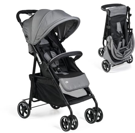 Ms - Walking Street Chair | Lätt babyvagn från födseln upp till 48 månader eller 22 kg | Med stötdämpare, XXL-huva och maximal lutning