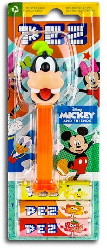 PEZ Spender Micey and Friends Goofy inkl. 2 x Pez Bonbons 2 x 8,5 g