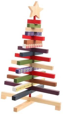 Cabilock Dekoratives Holzhandwerk Mini Weihnachtsbaum Weihnachtsbaum Herbst Lametta Weihnachtsbaum Plüsch Weihnachtsbaum Mini LED Lichtstreifen Batteriebetrieben Weihnachts