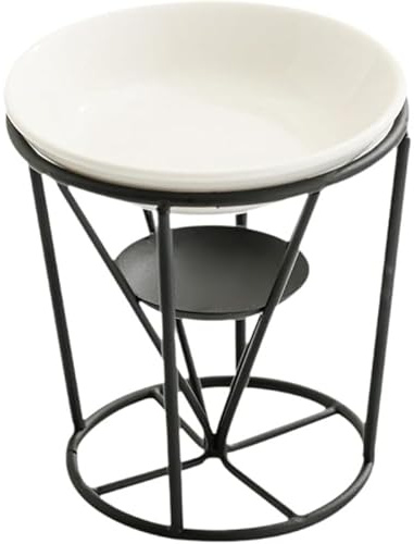 Tubayia Bruciatore per oli essenziali, porta lumini decorativi, scaldabagno, scalda oli aromatici, sciacquatore di cera per decorazione in ufficio e camera da letto