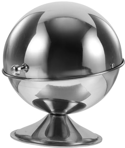 TOYZFRIENDY Récipient à Sucre avec Large Ouverture en Acier Inoxydable Argenté Haute Dureté et Protection L'Humidité Élégant pour Usage la Cuisine