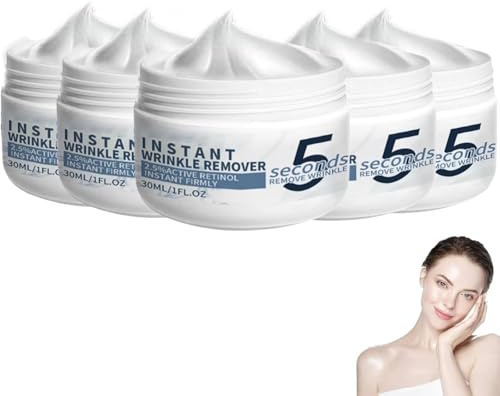 5 Sekunden Lifting Firming Anti-Aging, Antifaltencreme Soforteffekt, Lifting Creme mit Soforteffekt gegen Falten 5 Sekunden, Anti Falten Creme für Trockene, Raue Haut, Repariert und Glättet Haut (5)