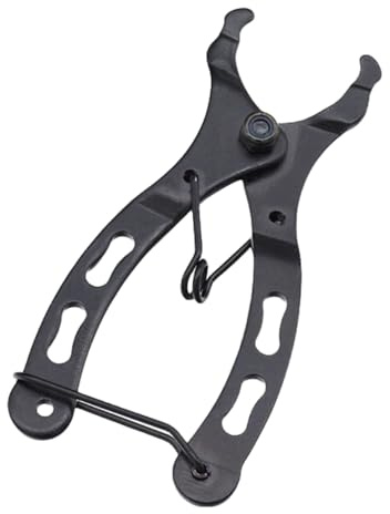 Vayliro Fahrradkette Fahrrad Kette Fahrrad Kettenschloss Fahrradkette Stahl 8/9/10/11/12 Fach Tourenrad-Kette Kettenschloss Schnellspanner für Fahrradketten Rennrad Mountainbike Sportbike,Schwarz B