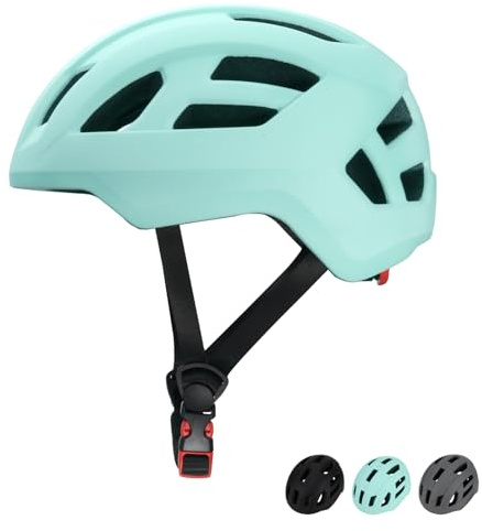 Casco de Bici para Niños Niñas Ajustable para Scooter, Patines (Green, M)