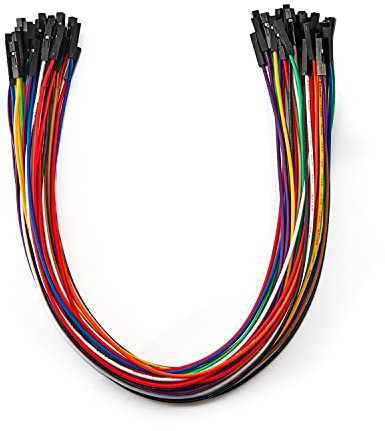 Chanzon 40pcs 30cm Female to Female Header Jumper Wire Dupont Cable Line