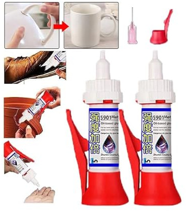 XIRUJNFD 5210 Powerful Solder Multi-Material Repair Adhesive, 5210 Met Oil Based Glue, Shoe Repair Glue, Multifunctional Welding High-Strength Oily Glue (2 Set)