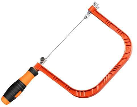 Holdes Sega da gioielliere, sega a traforo per il taglio del legno, sega a mano per la lavorazione del legno, sega a telaio versatile per il taglio di legno, gomma e metallo morbido, strumento di