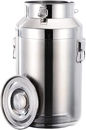 LRTYZBD Lechera de acero inoxidable 201, resistente, para almacenamiento de líquidos y vino, 11 l
