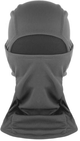 WLLHYF Passamontagna per bambini, maschera da sci, maschera per il viso per ragazzo e ragazza, scaldacollo, antivento, per sci, ciclismo, sport all'aria aperta, Grigio scuro, Taglia unica