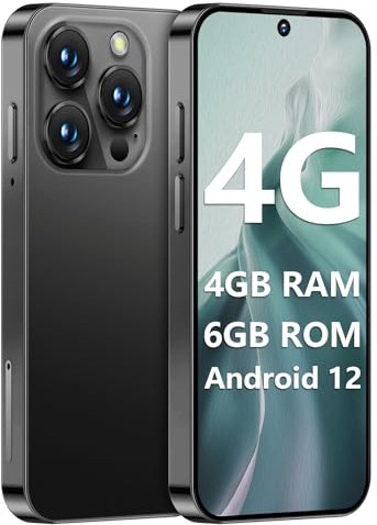 Upgraded Mini Phone 4G Mini Smartphone Unlocked 3.88 HD Full Screen 1950mAh Android 12,Dual SIM 4GB+64GB,World's Smallest Tiny Cell Phone 4G Small Mobile Phones for Kids GPS Face ID (Black)