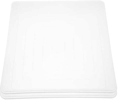 jojofuny Lot de 2 Plateaux de Fond de Pot de Fleurs Carrés 40 Cm en Plastique Résistant pour Pots D’intérieur ’extérieur Récupération D’Eau et Drainage