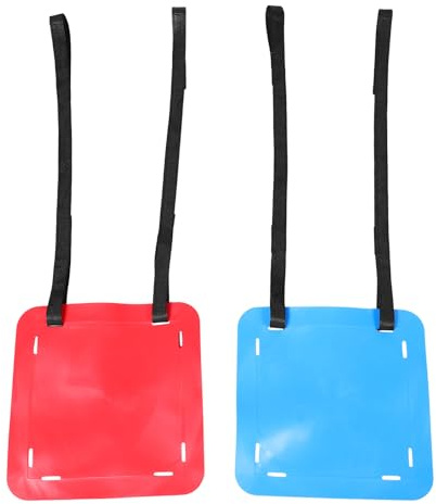 MUSISALY Bersaglio da Tiro per Porta da Calcio Sospeso Set 2 Pezzi in TPE Resistente Attrezzatura per Allenamento Precisione Calcio Hockey e Lacrosse con Cinghie Regolabili per Uso