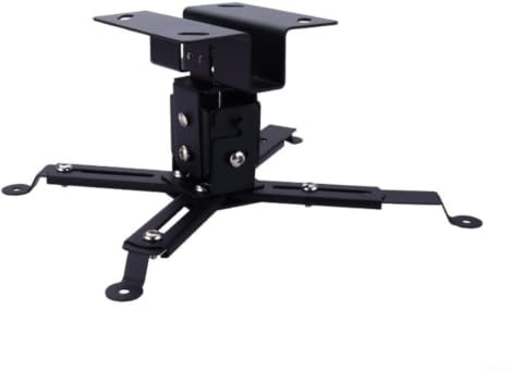 BEAZOOM Projector Ceiling Mount, Low Profile Metal Bracket with 12cm Adjustment for Range Stable Installation, Black(Black)