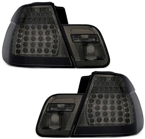 LED Rückleuchten Set in Smoke (Rauchgrau) | LED, 4-teilig, Plug&Play, Schwarz, Anschluss über OE Stecker, Vor-Facelift, inkl. Widerstände, inkl. Dichtung,
