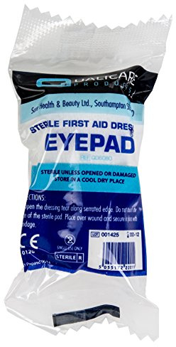 2X Premium HSE/CE Eye Bandages - Sterile First Aid Dressings - Injury/Cut/Wound Patch Pads