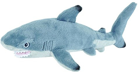 Wild Republic Black Tipped Shark Plush, Stuffed Animal, Plush Toy Gifts for Kids, Cuddlekins 13 Inches