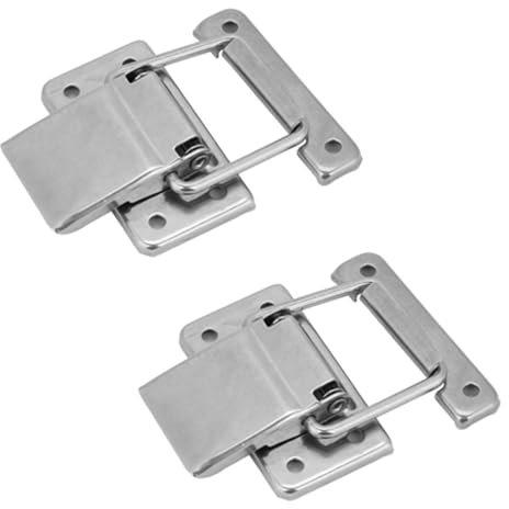 2 Piezas Aldabas y candados Cierre de Cerrojo Cierre de Palanca Acero Inoxidable Caja de Gabinete de Hardware de Acero Inoxidable para Cerraduras de Puertas Trabas para Armario