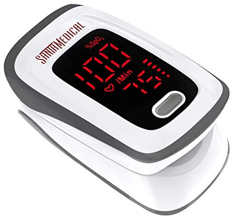 Oxygen Saturation Monitor,Heart Rate Pulse Oximeter, Fingertip Sp02 Blood Oxygen Monitor Digital Technology Low Energy Consumption High Precision Portable Oximeter for Adult Child (Black)