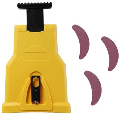 Voarge Affûteur de chaîne de tronçonneuse à 2 trous - Outil d'affûtage de chaîne