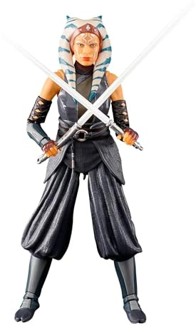Star Wars BL Ahsoka Tano Mandalorian | Star Wars The Black Series - Figura de acción de 6 pulgadas (2022 Wave 1) - Ahsoka Tano (The Mandalorian)